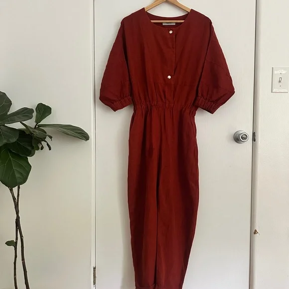 Rachel Comey Holt Jumpsuit in Rust Size 2 - Picture 1 of 3